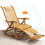 Living And Home Bamboo Rocking Chair Foldable Recliner 6