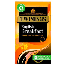 Twinings English Breakfast 40 Tea Bags 100g ( Pack of 4 )