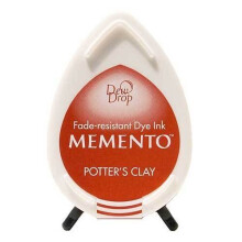 Potter\'s Clay Memento Dew Drop Rubber Stamp Ink Tsukineko Pads