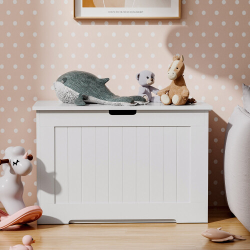Living And Home White Kids Toy Storage Box Organizer 2