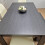Dining Table Set 4 Grey Dining Table and 4 Diamond Padded Stitched Cream Chairs with 1 Bench 5