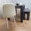 Dining Table Set 4 Grey Dining Table and 4 Diamond Padded Stitched Cream Chairs with 1 Bench 10