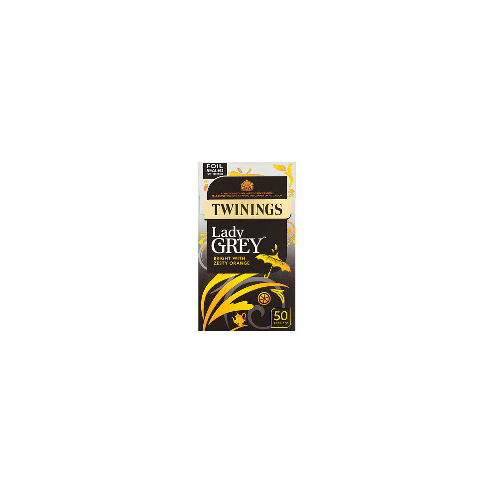 Twinings Lady Grey 50 Tea Bags 125g ( pack of 4 )