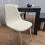 Dining Table Set 4 Grey Dining Table and 4 Diamond Padded Stitched Cream Chairs with 1 Bench 8