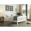 Comfy Living (White, With Lucy Mattress) 5ft Solid Wooden Bedframe in Caramel or White 1