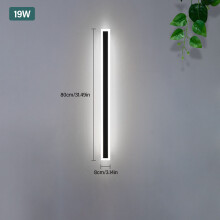 (80cm & Cool White) LED Wall Light Sconce Waterproof Outdoor Modern Lamp Exterior Lights Long Strip