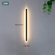 ( 100cm & Warm White) LED Wall Light Sconce Waterproof Outdoor Modern Lamp Exterior Lights Long Strip