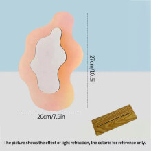 Ins Irregular Decorative Mirror Acrylic Wavy Makeup Mirrors Creative Discolored Acrylic Mirrors Girls Dressing Table Ornaments