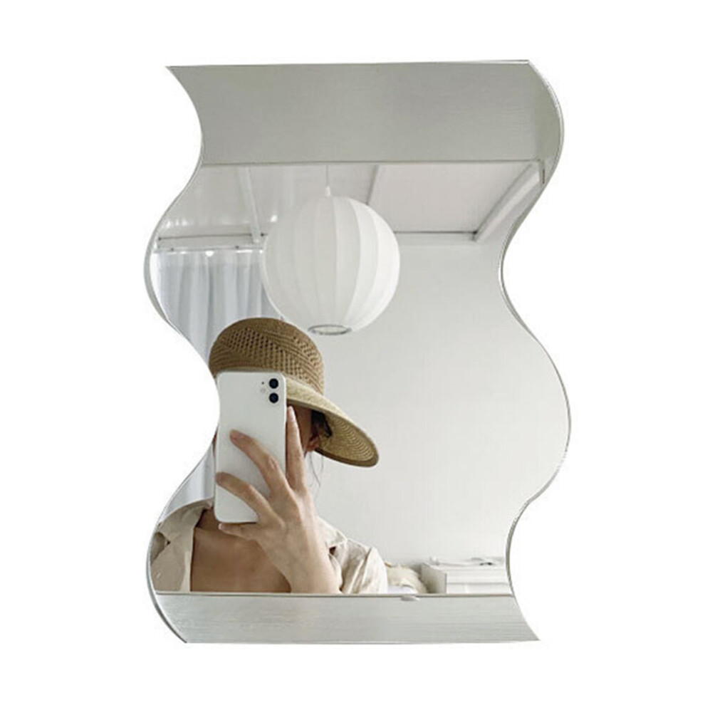 Brown Make Up Mirror Star Shape Acrylic Lens Ins Makeup Mirror Irregular Wooden Base Maquillaje Beauty Tools Cosmetic