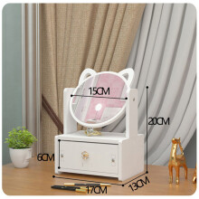 Mirror Makeup Mirrors Wooden DIY Decorative Mirrors With Storage Box Girl Desktop Dressing Mirror For Bedroom Room Decoration