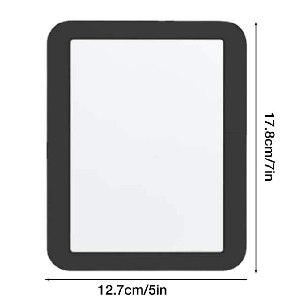 Magnetic Locker Mirror, 5x7" Real Glass Small Mirrors For Locker With Magnetic Backing For School Locker Bathroom Household Refrigerator Locker Accessory Workshop Toolbox Or Office Cabinet