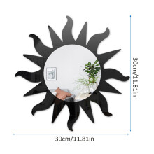 Acrylic Sun Wall Decorative Mirror Decorative Wall Mirror Creative Bohemian Mirror
