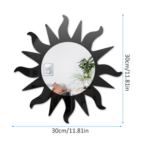 Acrylic Sun Wall Decorative Mirror Decorative Wall Mirror Creative Bohemian Mirror