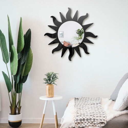 Acrylic Sun Wall Decorative Mirror Decorative Wall Mirror Creative Bohemian Mirror 1