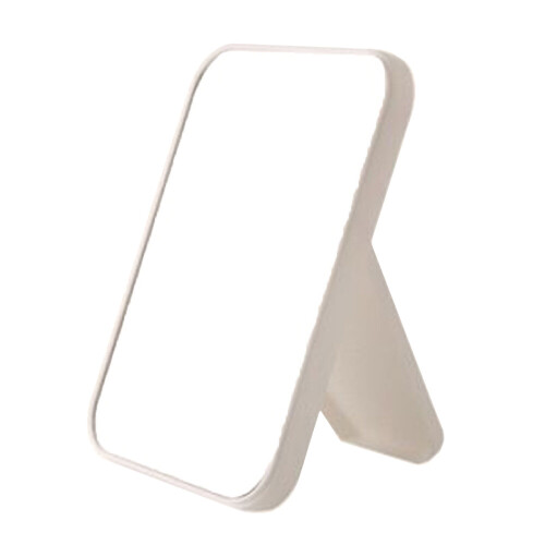 1Pack Folding Makeup Mirror Rectangular Single Mirror with Stand for Girls Ladies Home Decor Practical Portable 20*14 Cm