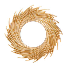 Natural Rattan Decorative Wall Mirror Natural Wall Decoration Eye Art Decor Pendant For Apartment Living Room Bedroom