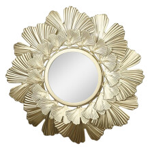 Sun Shape Decorative Mirror Innovative Art Decoration Round Makeup Mirror Dressing Bathroom Embossed Wall Hanging Mirror