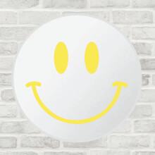 Happy Smile Mirror Acrylic Large Flower Colorful Mirror Living Room Home Decorative Wall Funky Smiling Face Mirror Gift