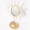 Nordic Multi-function Portable Desktop Mirror Eye Pattern Detachable Bathroom Dressing Table Creative Beauty Makeup Tool Mirror 3