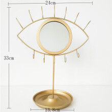 Nordic Multi-function Portable Desktop Mirror Eye Pattern Detachable Bathroom Dressing Table Creative Beauty Makeup Tool Mirror