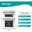 HDE3211BWUK 60cm Electric Cooker with Ceramic Hob, White - A Rated Double Oven, Programmable Timer 3