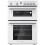 HDE3211BWUK 60cm Electric Cooker with Ceramic Hob, White - A Rated Double Oven, Programmable Timer 1