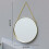 Round Hanging Mirror Decorative Geometry Wall Mounted Mirror with Chain 6