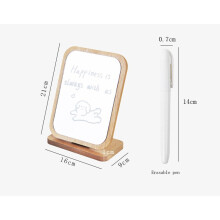 Wooden Makeup Mirror INS ??????? Tyle Fixed Angle Student Dormitory Erasable Pen Home Decoration Table Mirrors