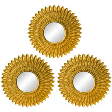 Mirrors for Wall Decor Set of 3 Hanging Ornament Art Crafts Supplies for Home Bedroom Bathroom Small Round Wall Mirror