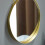 Round Hanging Mirror Decorative Geometry Wall Mounted Mirror with Chain 4