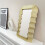 Wave Mirror Irregular Desktop Makeup Mirror for Bedroom Table Ins Style Plastic Framed Mirror Home Decor 5