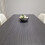 Dining Table In Dark Grey and 4 White Stitched Chairs 11
