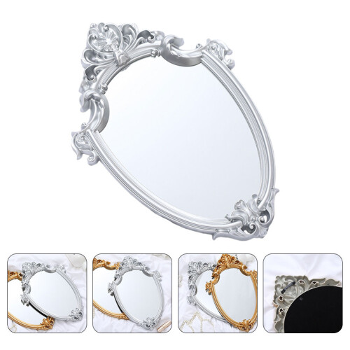 Wall Mirror Baroque Style Mirrors Wall- Mounted Make Mirror Hanging Mirror Rustic Wall Decoration 1