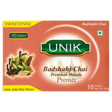 Unik Sweetened Badshahi Chai Premium Masala Premix 220g ( pack of 5 )