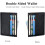 Black Card holder wallet with bill compartment-Thin Minimalist 3