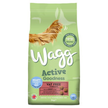 Wagg Active Goodness Vat Free Complete Rich in Beef&Veg 2kg(pack of 4)