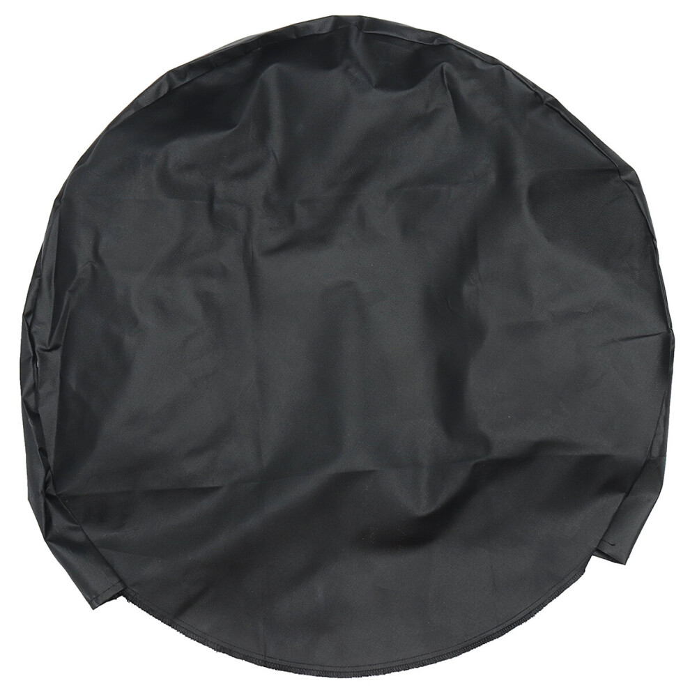 27 Inches 210D Oxford Cloth Car Wheel Tire Cover For Rv Trailer Camper Car Truck Trailer Silver/Black 791317092740