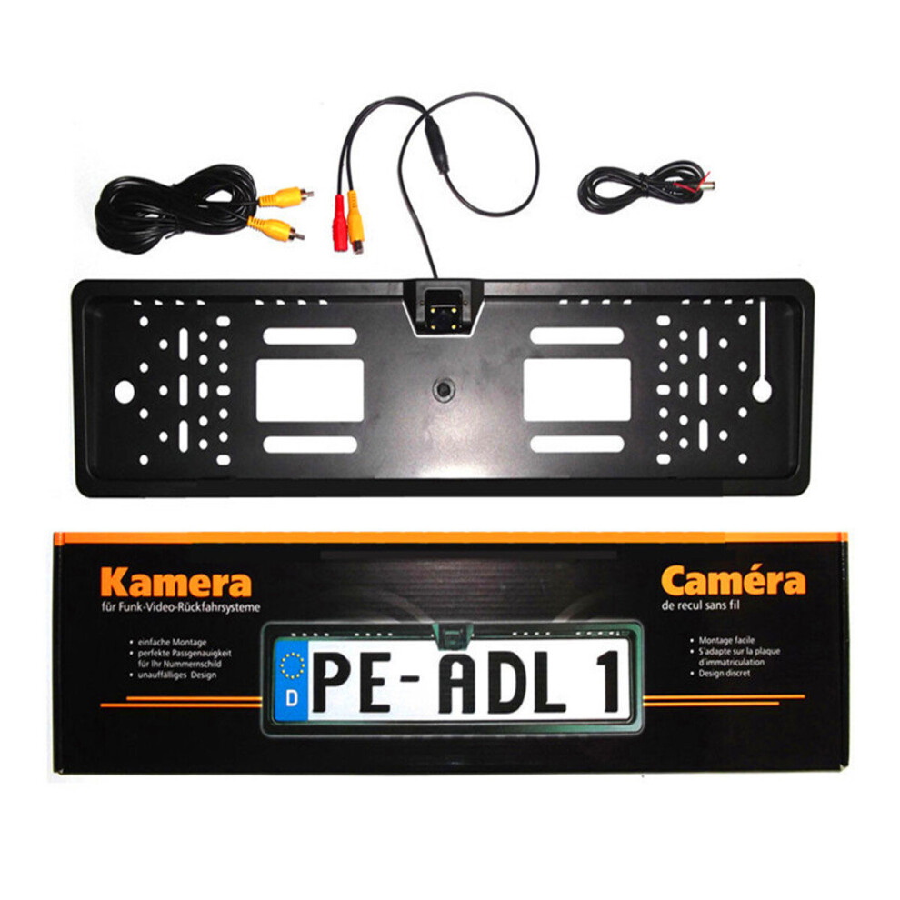 170 4Led Car License Plate Frame Rear View Backup Camera Auto Reverse European 787809732027