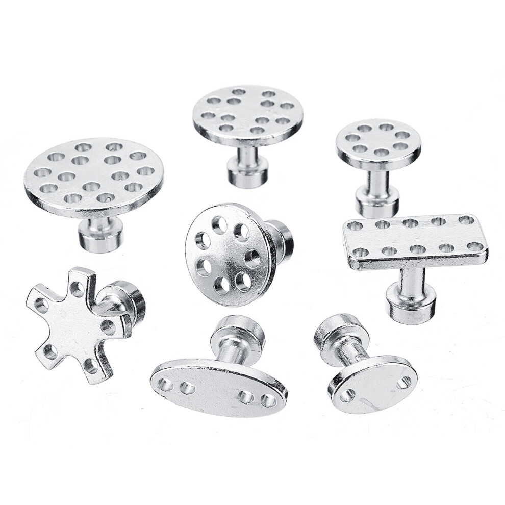 8Pcs Car Auto Zinc Alloy Pdr Puller Tabs Body Paintless Dent Repair Tool 944785754430