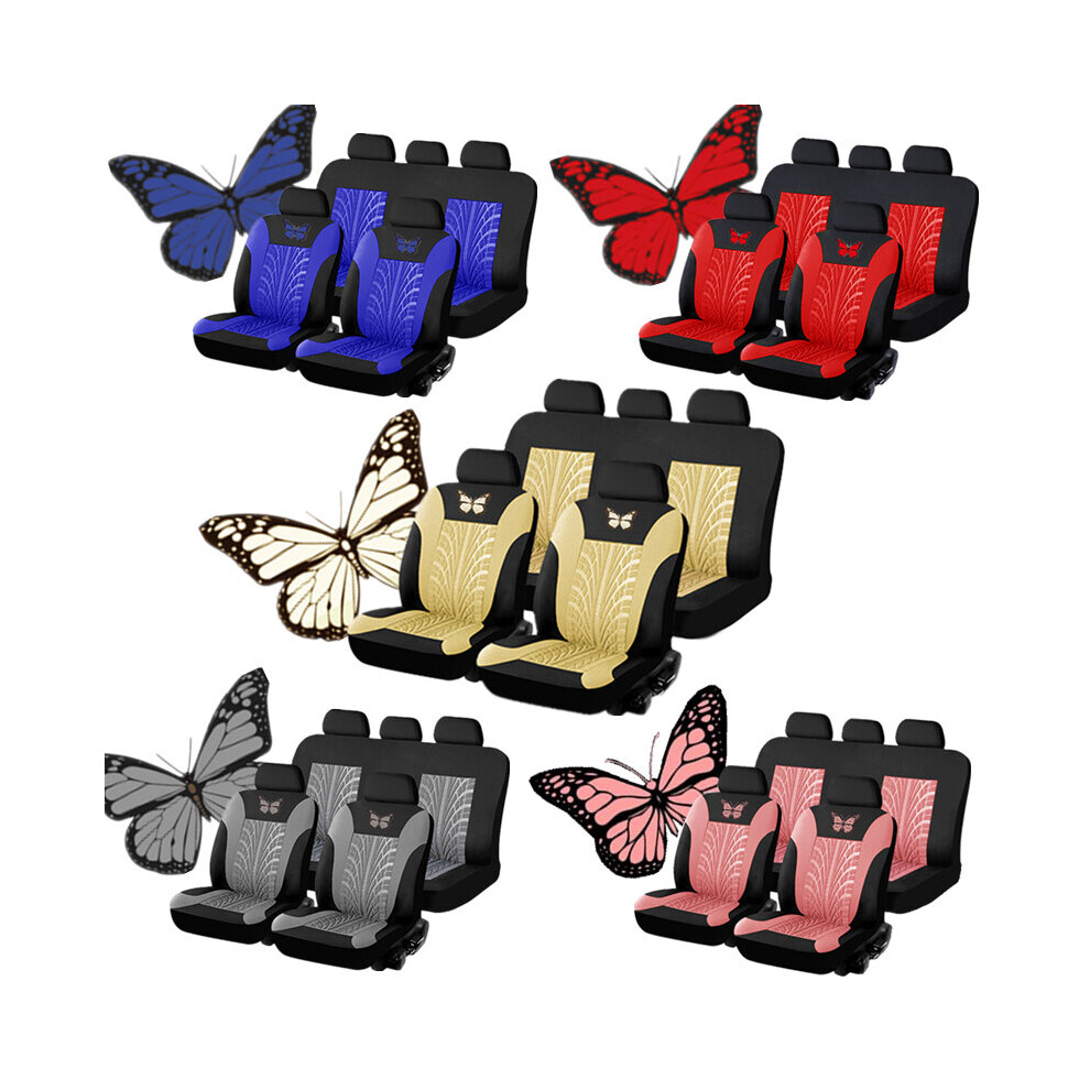 Auto Seat Covers Decor Car Truck Suv Van Universal Protectors Front & Rear Row 826942141522