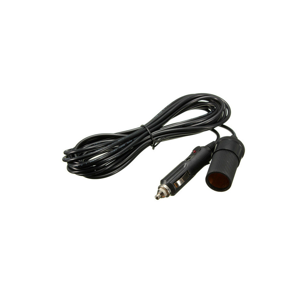 5M 12V Car Automobile Cigarette Er Cable Power Plug Socket Indicator Light 702382781606