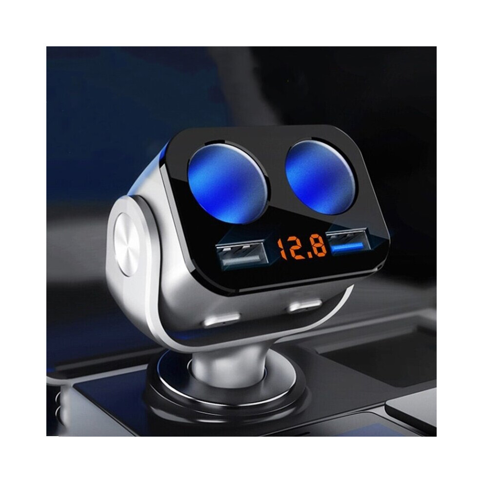 Car Cigarett E Lighter Adapter Qc3.0 Cigarett E Lighter Car Usb 12V-30V 2 Port Charger Socket Splitter Plug Adapter Car Charger 2In1 Automotive P 626378767682