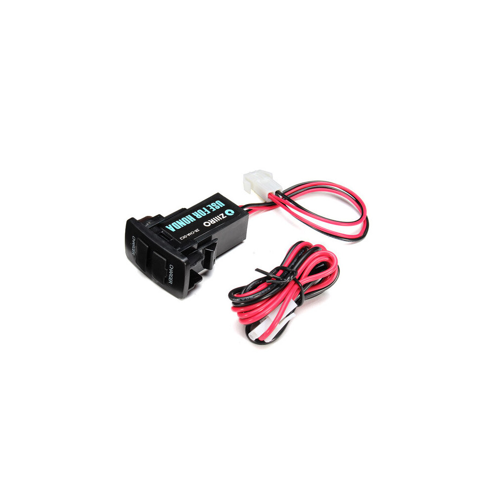 12V 3A Dual Usb Port Power Socket Mobile Gps Car Charger For Honda 646844773504