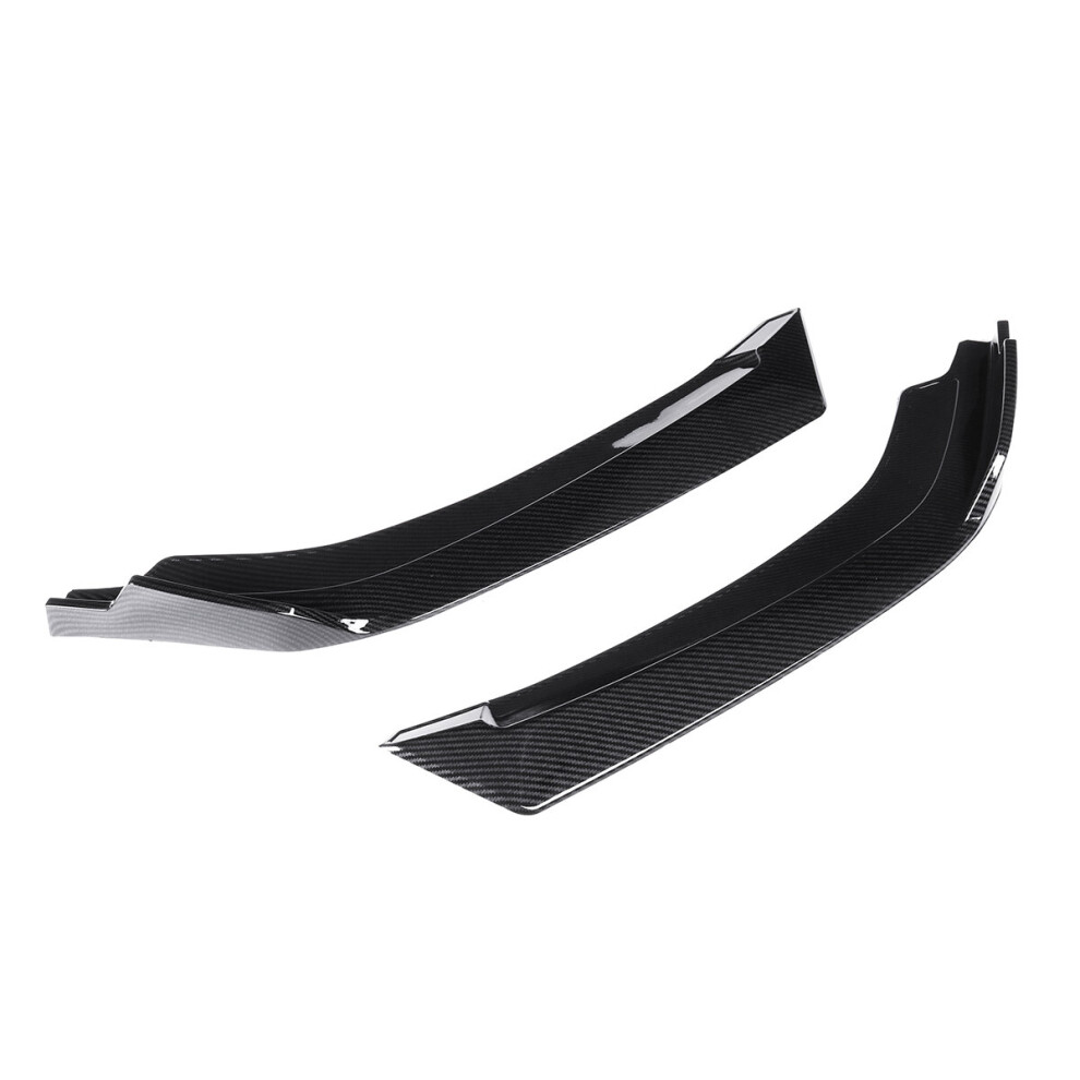 Carbon Fiber Look Anti-Scratch Front Bumper Lip Wrap Angle Splitters For Honda Civic Sedan 4Dr 2016-2018 6906136708602