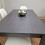 Grey Dining Set with 4 Diamond Stitched White Chairs and 1 Bench 13