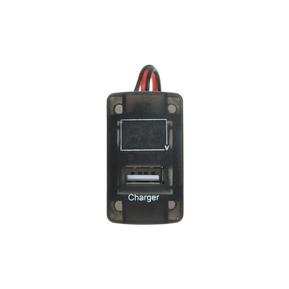 5V 2.1A Usb Port Dashboard Volt Meterr Phone Charger For Honda 606462182584