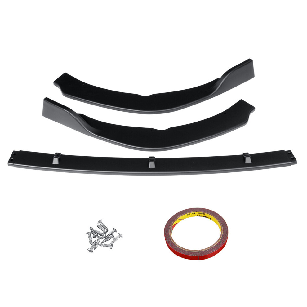 Front Bumper Protector Lip Body Kit Spoiler For Toyota Camry 2018 2019 Se Xse Black 4713477043840