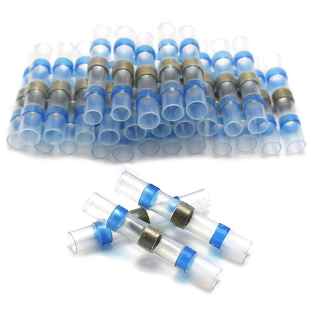 30Pcs Solder Seal Heat Shrink Butt Splice Connectors Fully Insulated Waterproof Soldering Sleeve Tube Marine Automotive Copper 751300290799