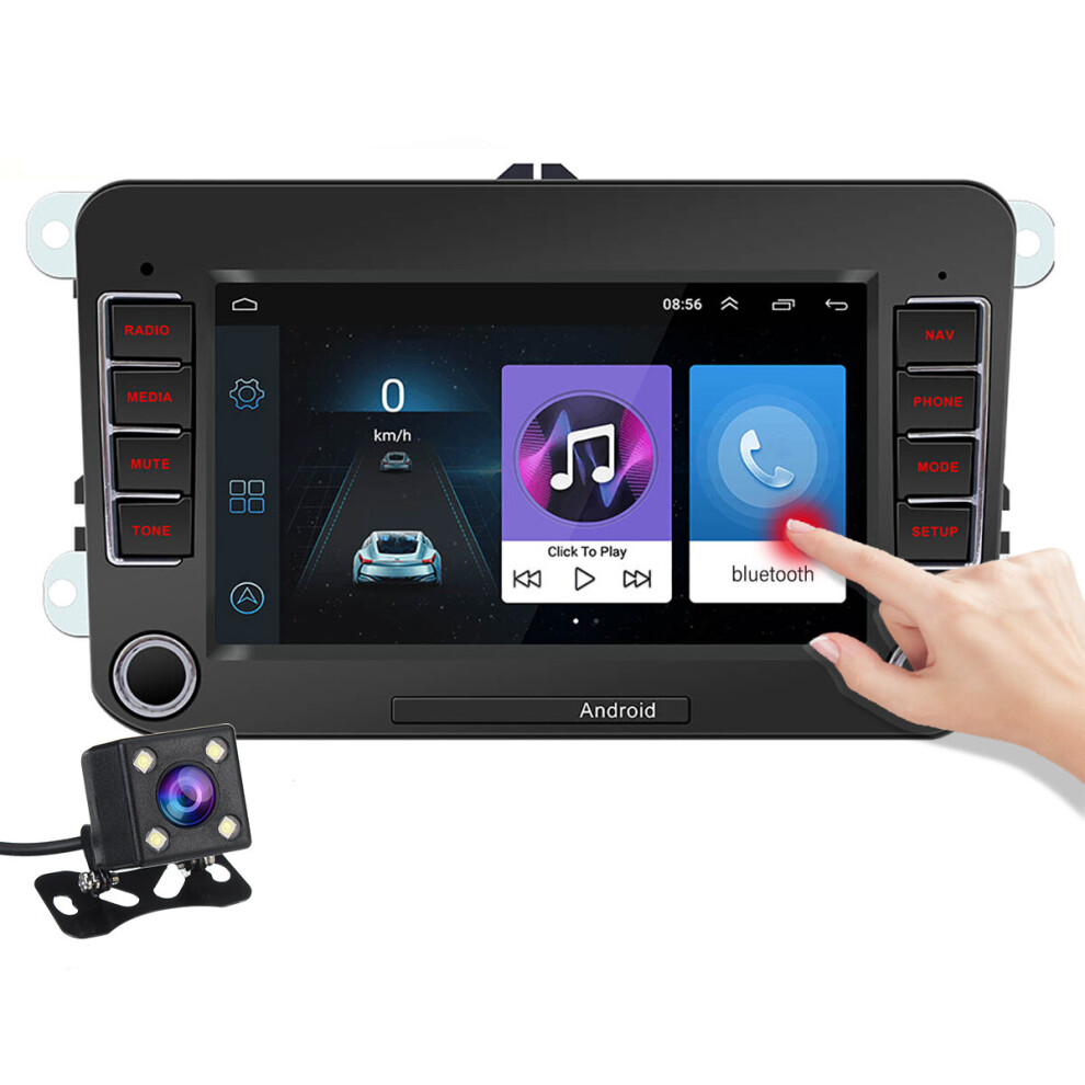 7'' Android 8.1 Hd Autoradio Gps Bluetooth Auto Stereo Mp5 Player Fm Wifi Camera 702248574373