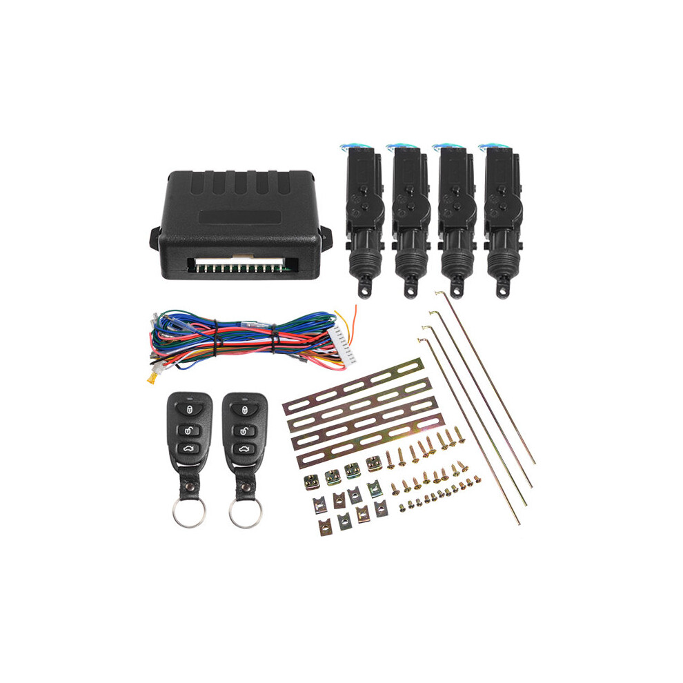 Lb-501 Universal 4 Door Remote Control Car Central Lock Locking Keyless Entry System Light 611393416455